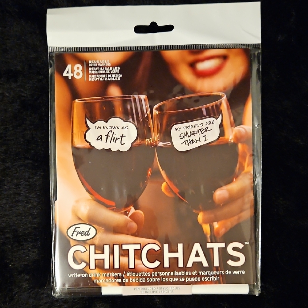 Fred ChitChats Reusable Drink Markers